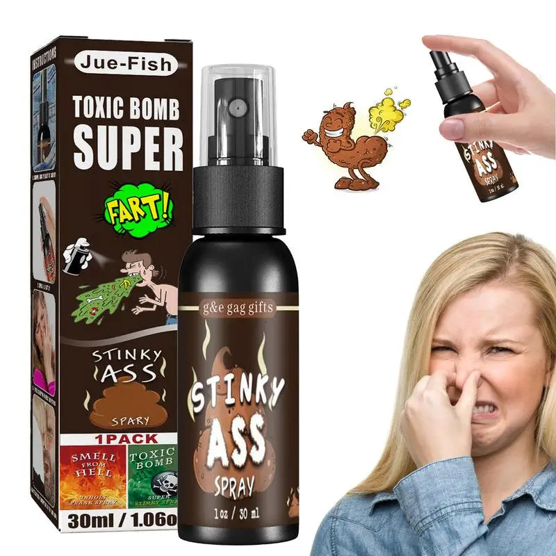 Liquid Fart Gag Prank Joke Spray Can Stink Bombs Smelly Stinky Gags 30ML Fart Spray Extra Strong Stink Prank Novel Funny Toys