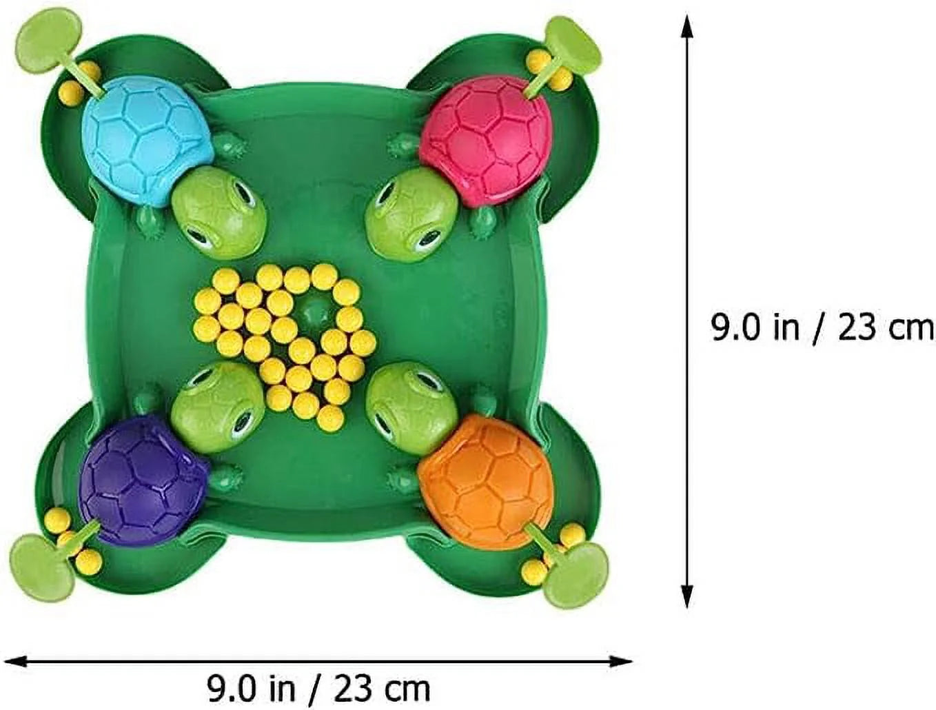Hungry Turtle Board Game Hungry Hungry Hippos Tabletop Game Tortoise Eat Bean Preschool Intelligent Educational Toy for Outdoors Travel Family Game, Intense Game of Quick Reflexes