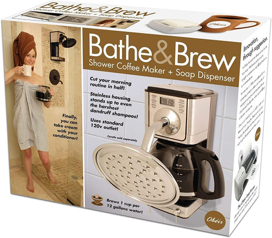 Prank-O Bathe & Brew Gag Gift Empty Box, Birthday Gift Box, Wrap Your Real Present in a Convincing and Funny Fake Gift Box, Practical Joke for Birthday Presents, Holidays, Parties