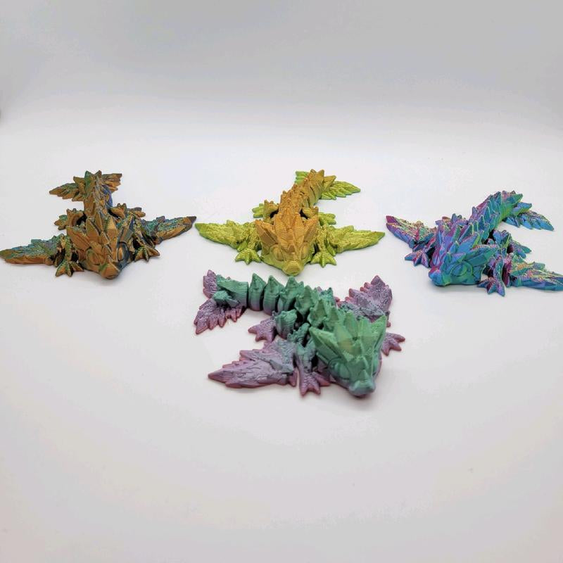 Dragon and Dragon Egg | Mystery | Articulated 3D Printed Color Changing | Christmas Stocking Stuffer | Gift Idea Present | Fidget Toy Kids Teens Adults Christmas Gift Ideas Boy Girl