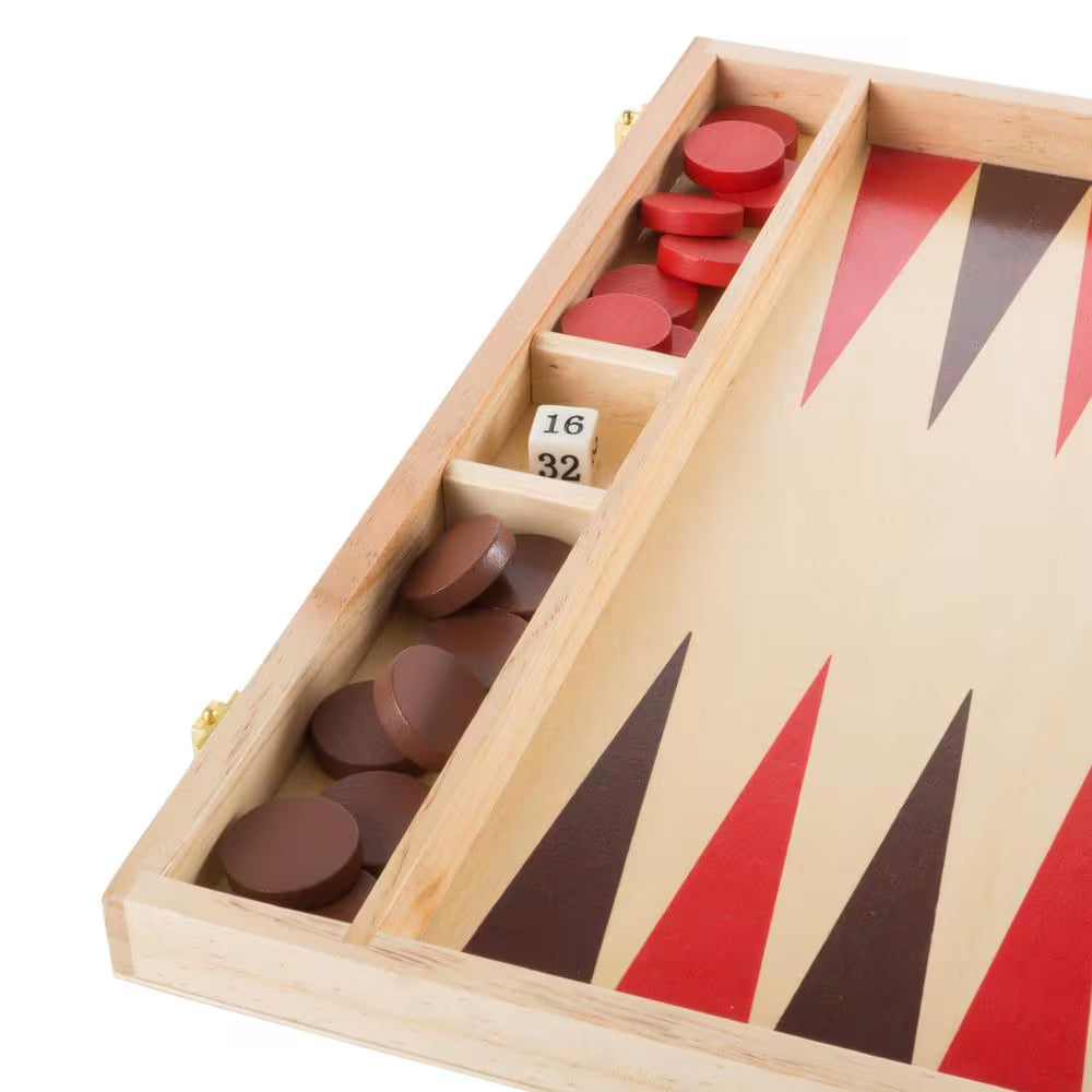 Wooden Backgammon Board Game