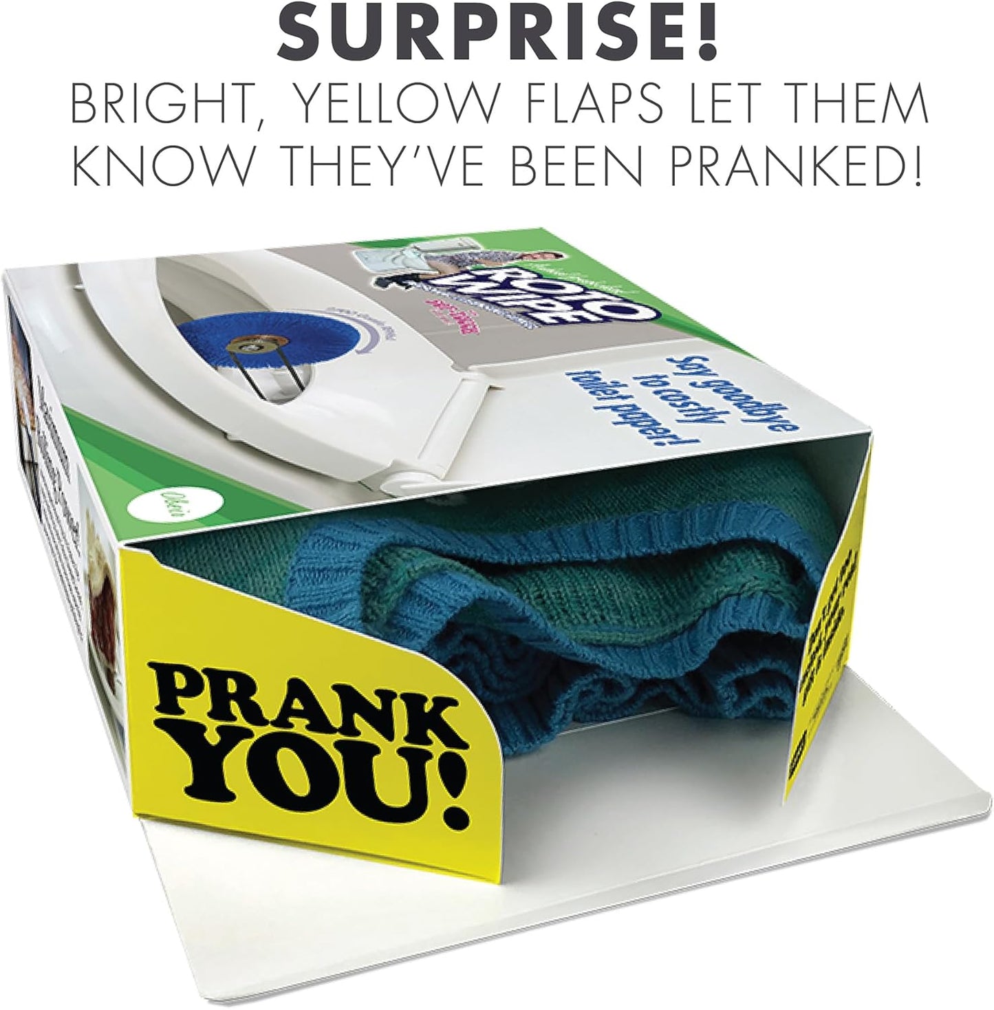 Prank-O Original Gift Box, Wrap Your Real Present in a Funny Authentic Prank-O Gag Present Box, Novelty Gifting for Pranksters, Father'S Day Gift, Shark Tank (Roto Wipe)