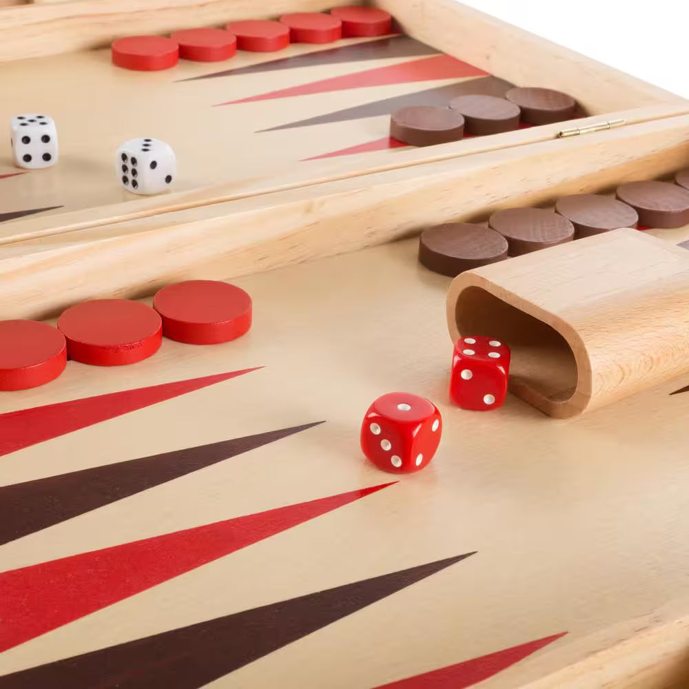 Wooden Backgammon Board Game