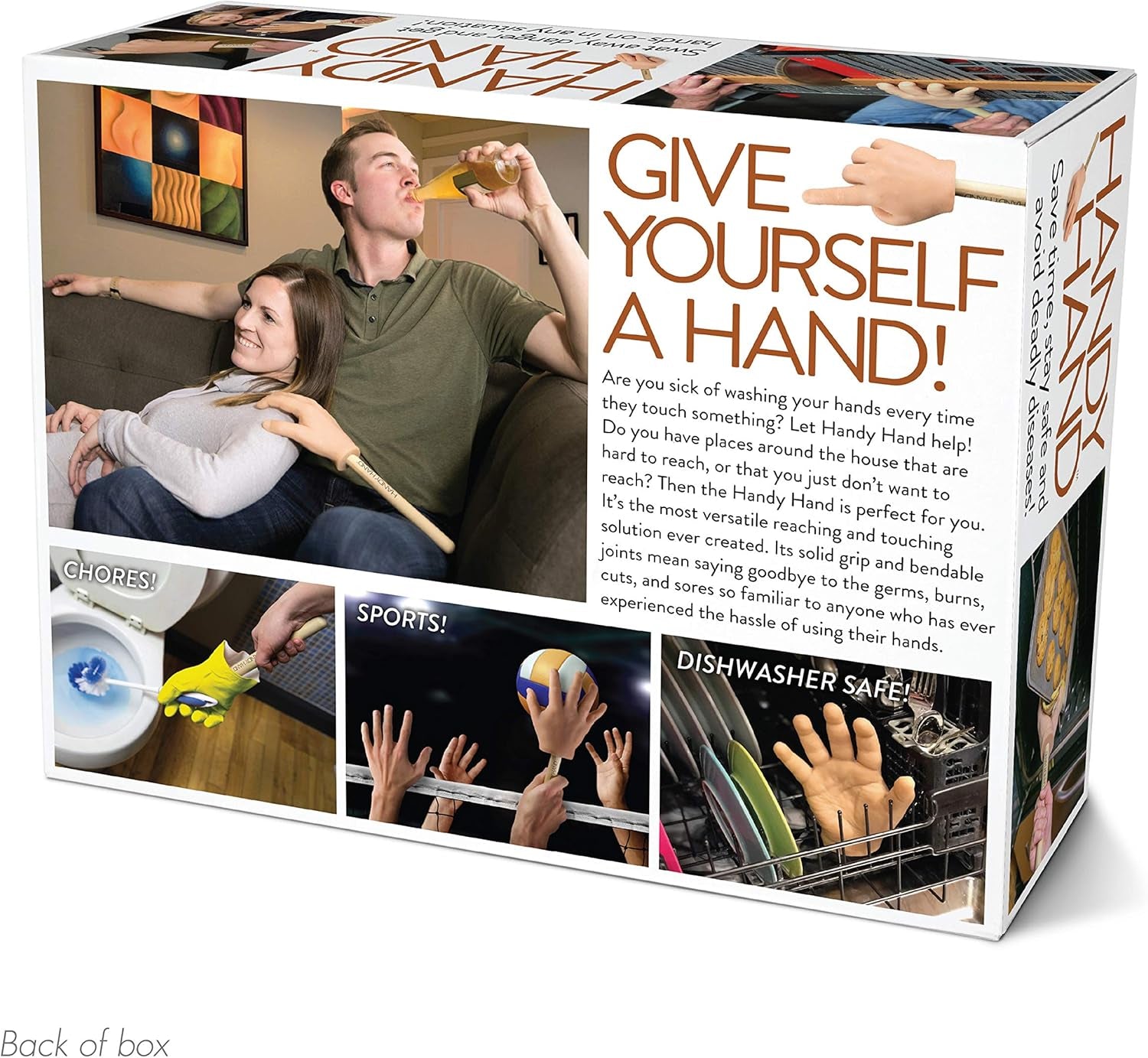 , Handy Hand Prank Gift Box, Wrap Your Real Present in a Funny Authentic Prank-O Gag Present Box | Novelty Gifting for Pranksters