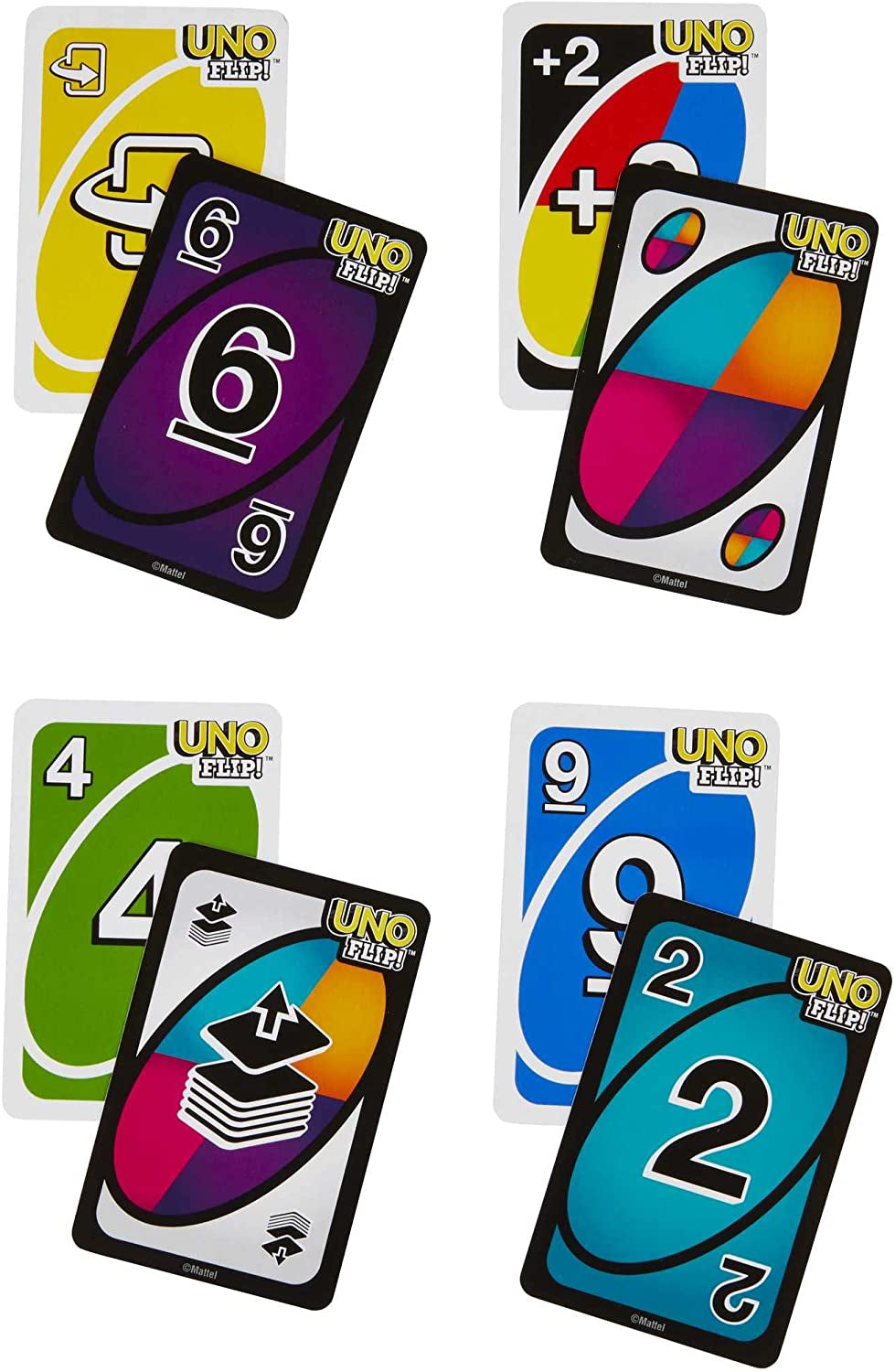 UNO FLIP! Family Card Game, with 112 Cards in a Sturdy Storage Tin, Makes a Great Gift for 7 Year Olds and Up