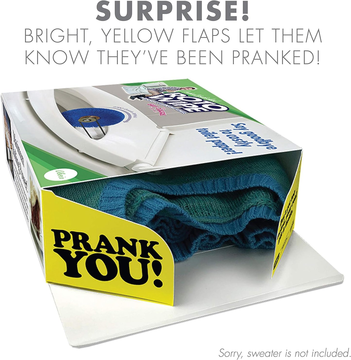 Prank Gift Box Bundle Set 2, 4 Unique Gift Boxes, Wrap Your Real Present in a Funny Authentic Prank-O Gag Present Box, Medium-Sized Novelty Gifting Box for Pranksters