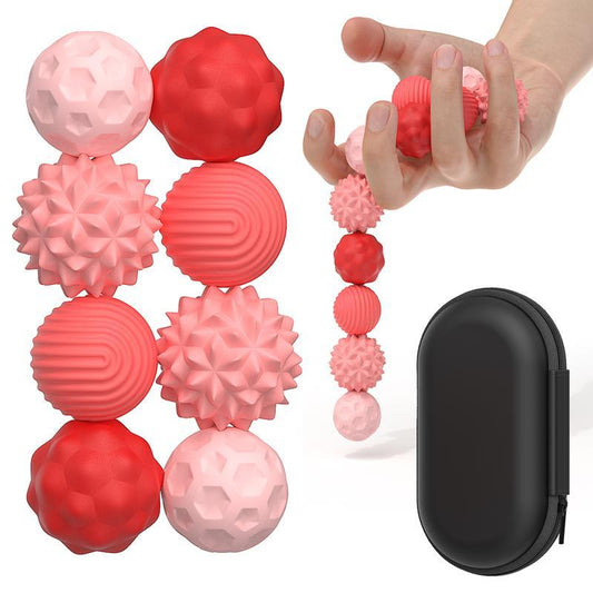 8-Pack Silicone Fidget Ball Suit-Adult and Children Stress Relief and Anxiety Toys-Soft Elastic Sensory Fidget Toys-Quiet Office/Classroom Desk Toys-Multiple Colors (Great Gift for ADHD and Attention)
