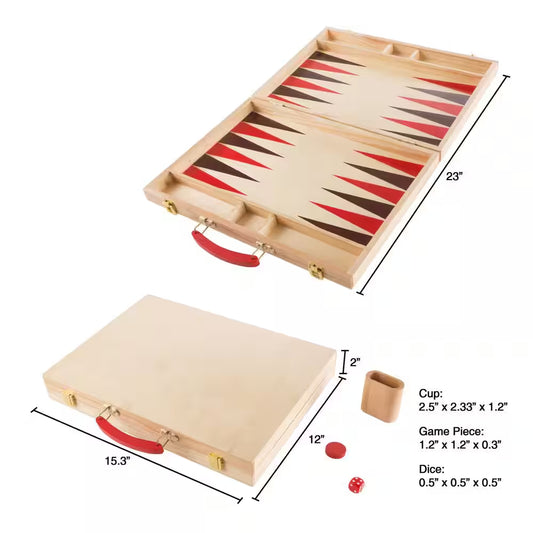 Wooden Backgammon Board Game