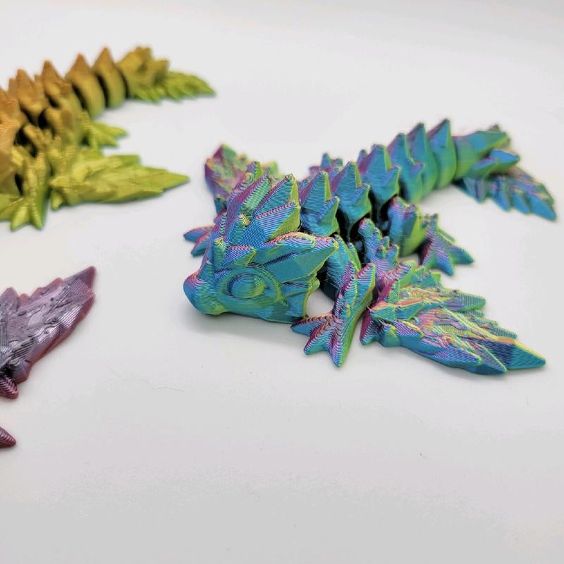 Dragon and Dragon Egg | Mystery | Articulated 3D Printed Color Changing | Christmas Stocking Stuffer | Gift Idea Present | Fidget Toy Kids Teens Adults Christmas Gift Ideas Boy Girl