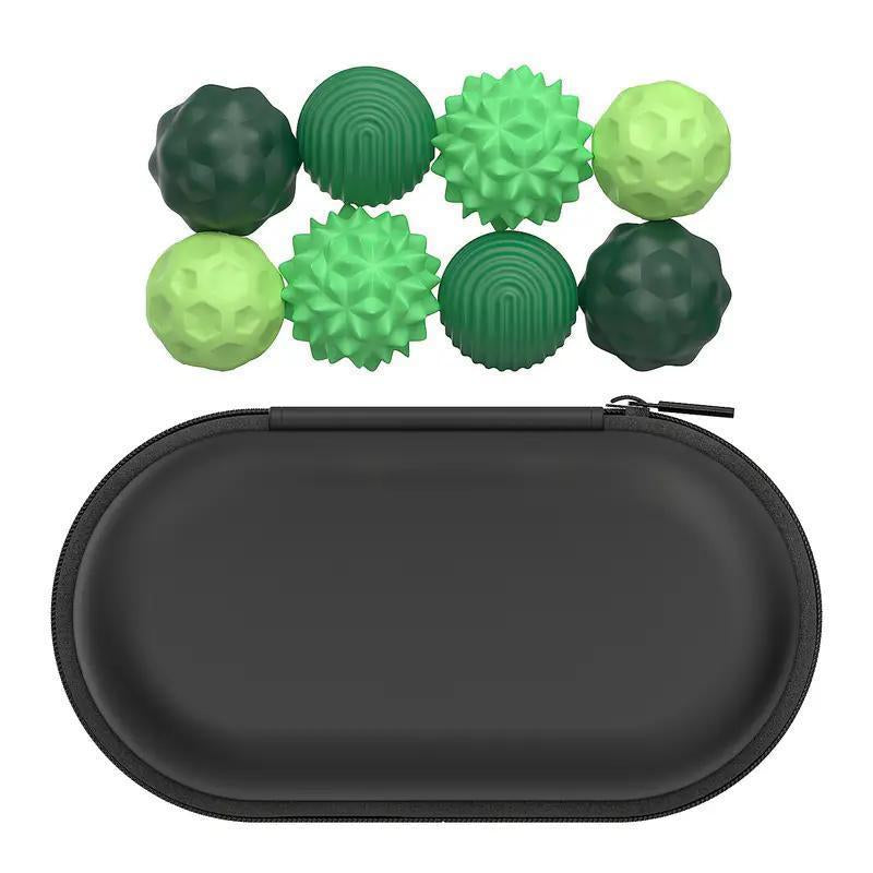 8-Pack Silicone Fidget Ball Suit-Adult and Children Stress Relief and Anxiety Toys-Soft Elastic Sensory Fidget Toys-Quiet Office/Classroom Desk Toys-Multiple Colors (Great Gift for ADHD and Attention)