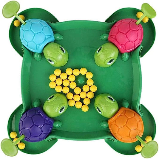 Hungry Turtle Board Game Hungry Hungry Hippos Tabletop Game Tortoise Eat Bean Preschool Intelligent Educational Toy for Outdoors Travel Family Game, Intense Game of Quick Reflexes