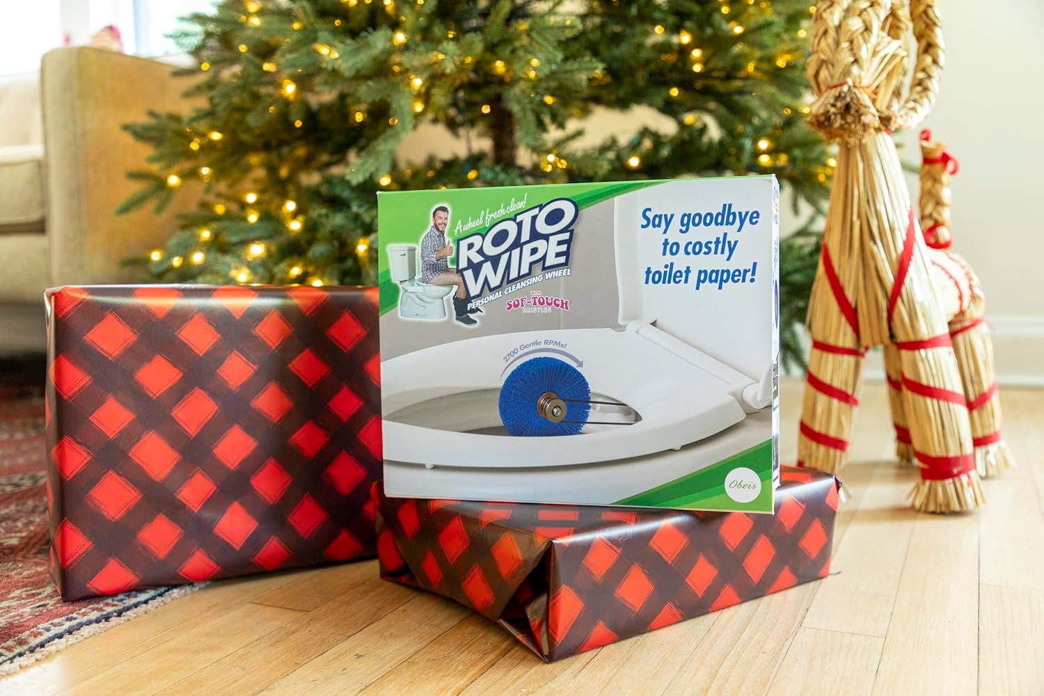 Prank-O Original Gift Box, Wrap Your Real Present in a Funny Authentic Prank-O Gag Present Box, Novelty Gifting for Pranksters, Father'S Day Gift, Shark Tank (Roto Wipe)