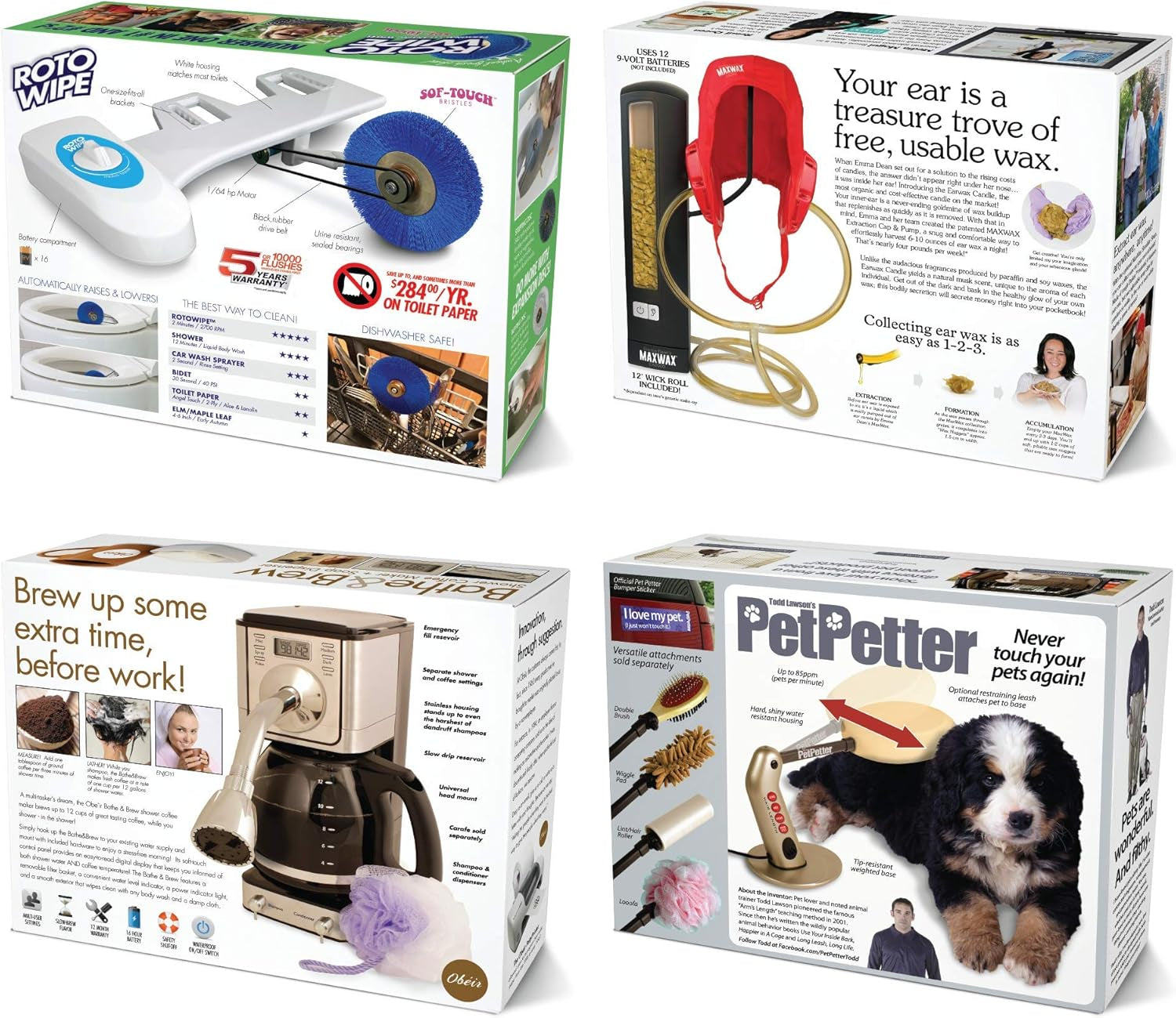 Prank Gift Box Bundle Set 2, 4 Unique Gift Boxes, Wrap Your Real Present in a Funny Authentic Prank-O Gag Present Box, Medium-Sized Novelty Gifting Box for Pranksters