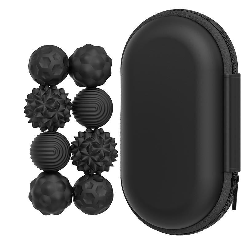 8-Pack Silicone Fidget Ball Suit-Adult and Children Stress Relief and Anxiety Toys-Soft Elastic Sensory Fidget Toys-Quiet Office/Classroom Desk Toys-Multiple Colors (Great Gift for ADHD and Attention)